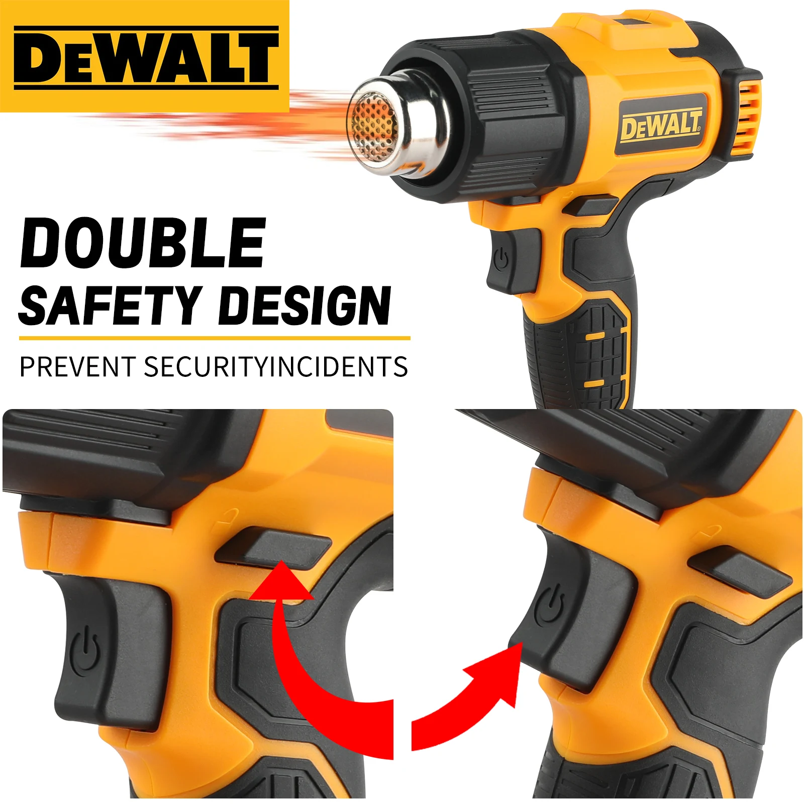 Heat Gun Paint Strip - Dewalt DCE530 Cordless Heat Gun:20V,2 Speed