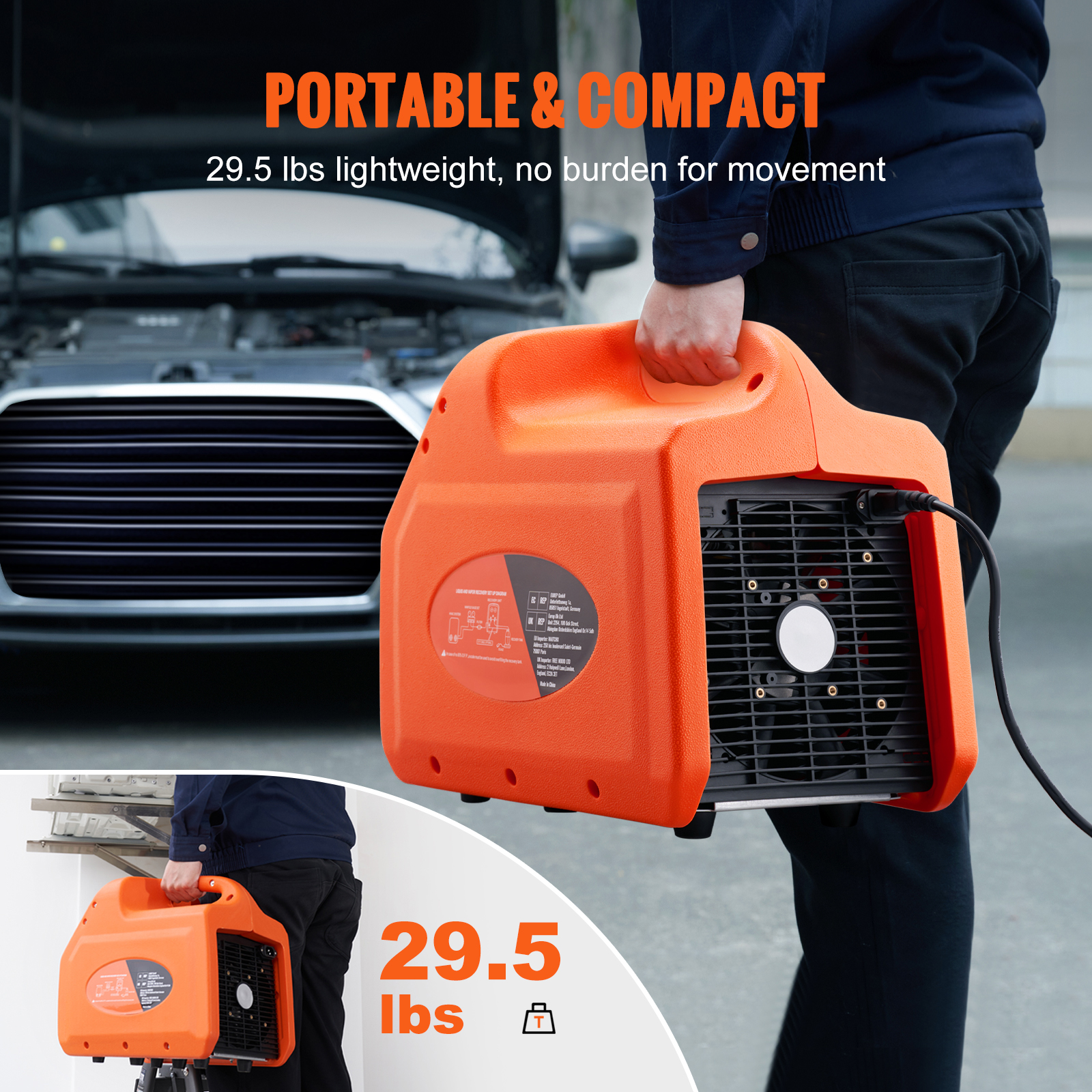 3/4 1HP Refrigerant Recovery M - Coolant Flush Machine ulasan dan harga