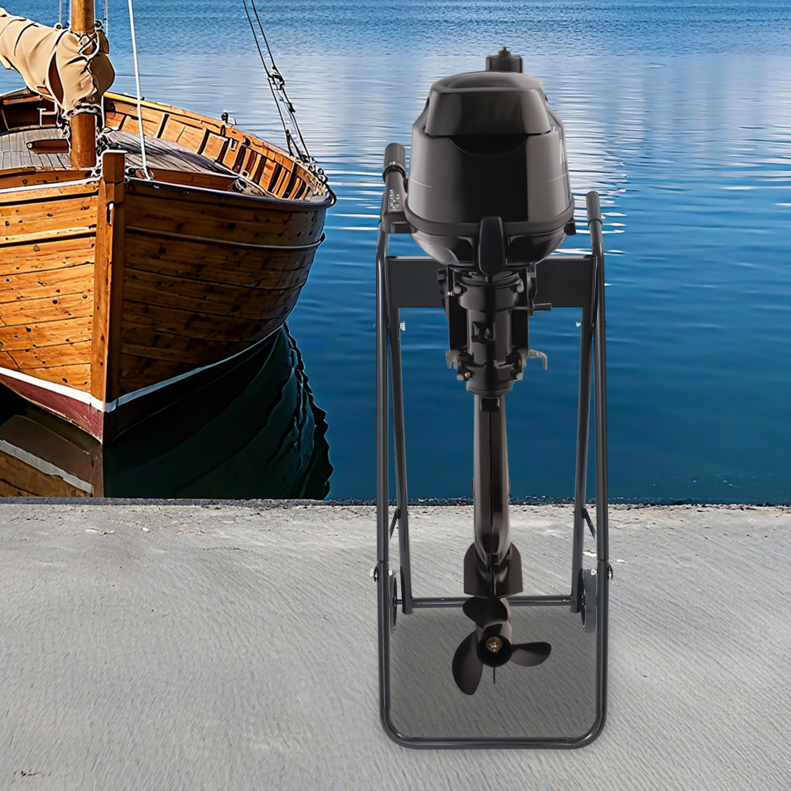Folding Outboard Boat Motor Ca - Engine Stand Heavy Duty ulasan dan harga
