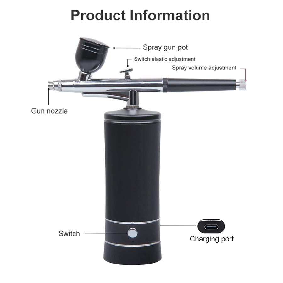Portable Airbrush Kit With Com - Heat Gun Paint Strip ulasan dan harga